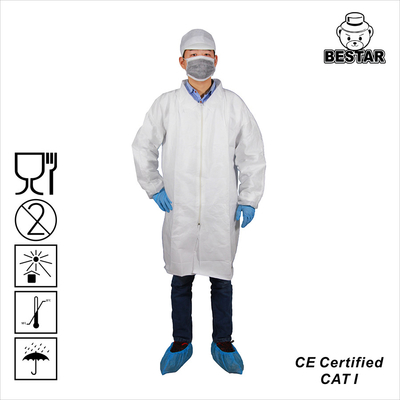 CE ιατρικό μίας χρήσης εργαστηρίων μίας χρήσης σακάκι ταινιών παλτών ISO13485 Microporous