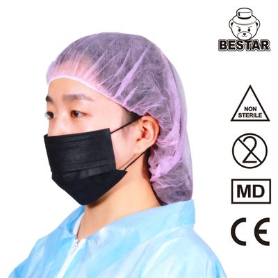 EN14683 τύπος Ι μίας χρήσης μάσκα προσώπου 3 πτυχών SSP για ιατρικό χειρουργικό 