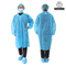 Μπλε κίτρινος παλτών εργαστηρίων SSP 6xl μεγάλος μέσος μίας χρήσης για την κλινική γιατρών